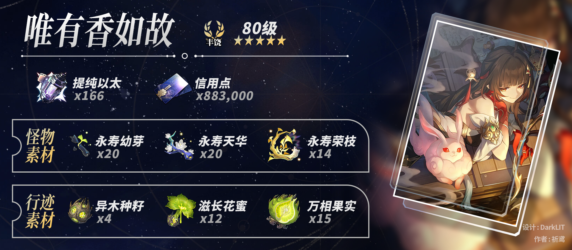 崩坏星穹铁道灵砂养成材料一览,星穹铁道