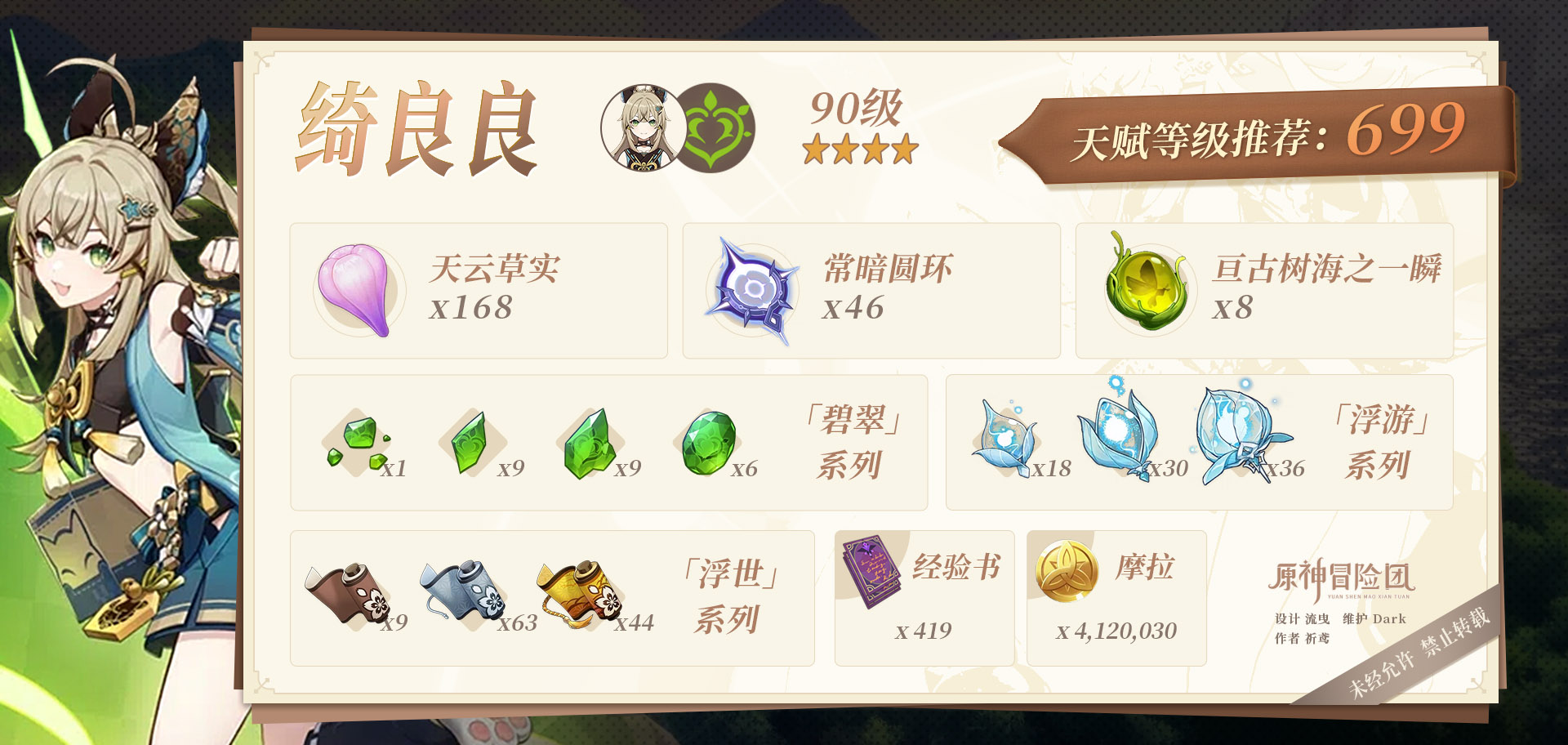 原神绮良良突破材料收集地点,原神