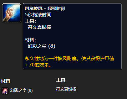 附魔披风超级防御图纸在哪,魔兽世界