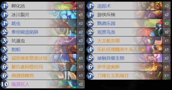巨人发现猎卡组代码推荐,炉石传说