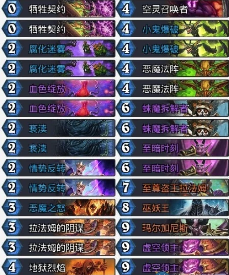 炉石传说暗影崛起异灵术狂野至暗术卡组介绍,炉石传说