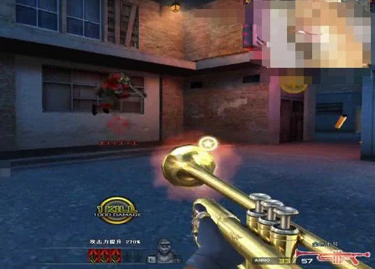 CF搞怪武器金色小号玩法攻略,穿越火线