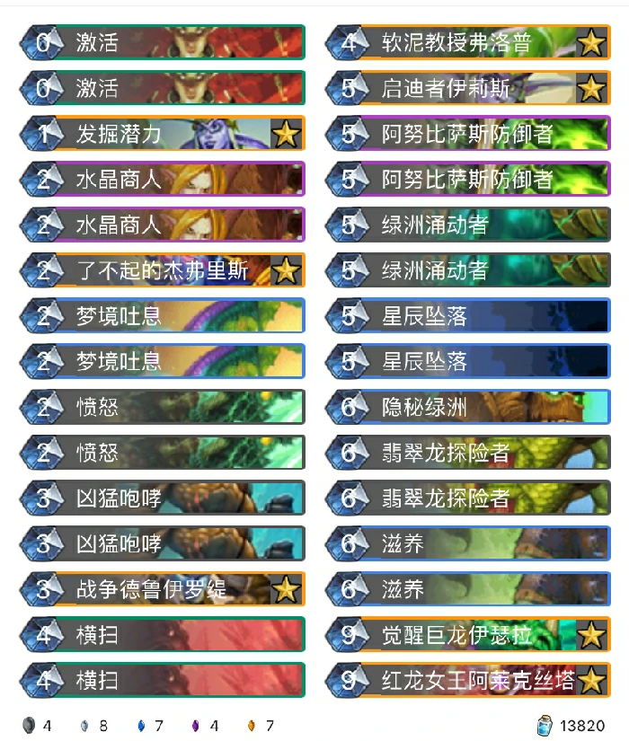 炉石传说巨龙降临预构筑汇总,炉石传说