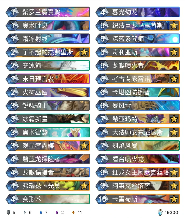 炉石传说巨龙降临预构筑汇总,炉石传说