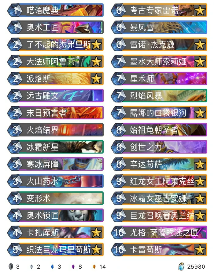 AspectHS宇宙法,炉石传说
