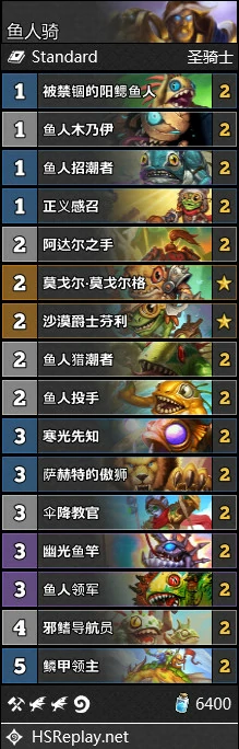 鱼人骑,炉石传说