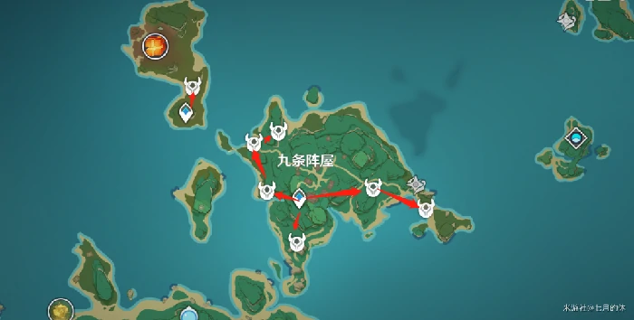 刀镡采集路线,原神