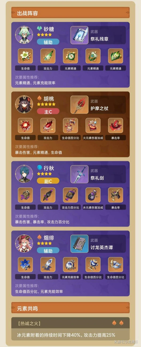 托马阵容搭配心得,原神