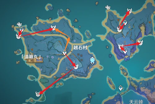 浮游核最快采集路线,原神