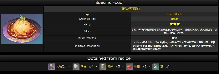 蛋包饭圆舞曲食谱怎么获得,原神