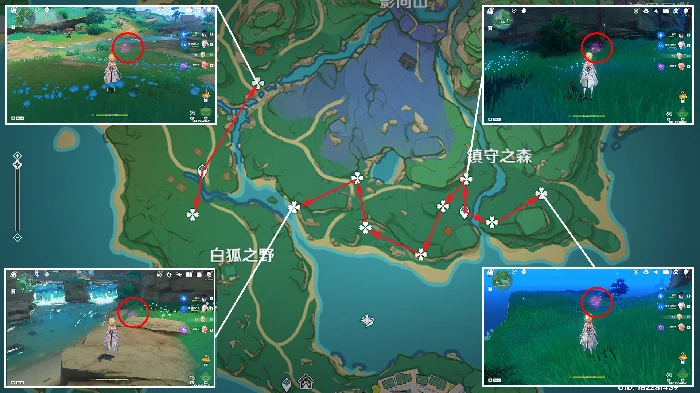 原神绯樱绣球收集路线,原神