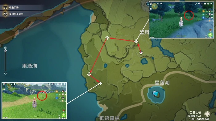 原神落落莓收集路线,原神