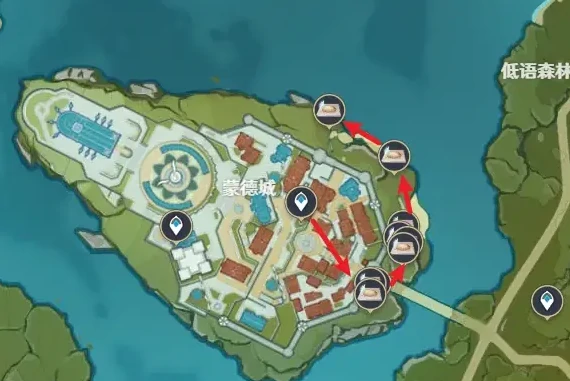 原神蒲公英籽快速采集路线,原神