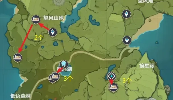 原神蒲公英籽快速采集路线,原神