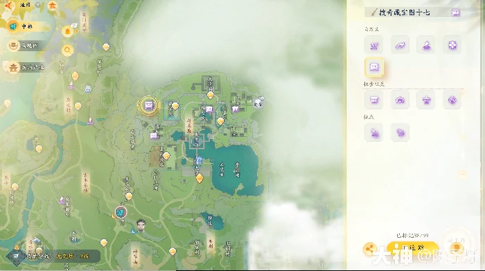 射雕搜奇藏宝图十七位置在哪,射雕