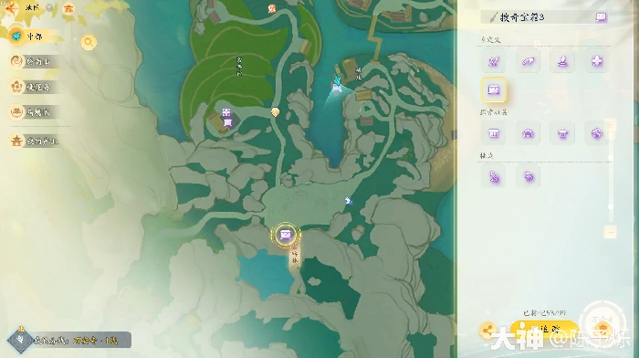 搜奇藏宝图癸酉位置一览,射雕