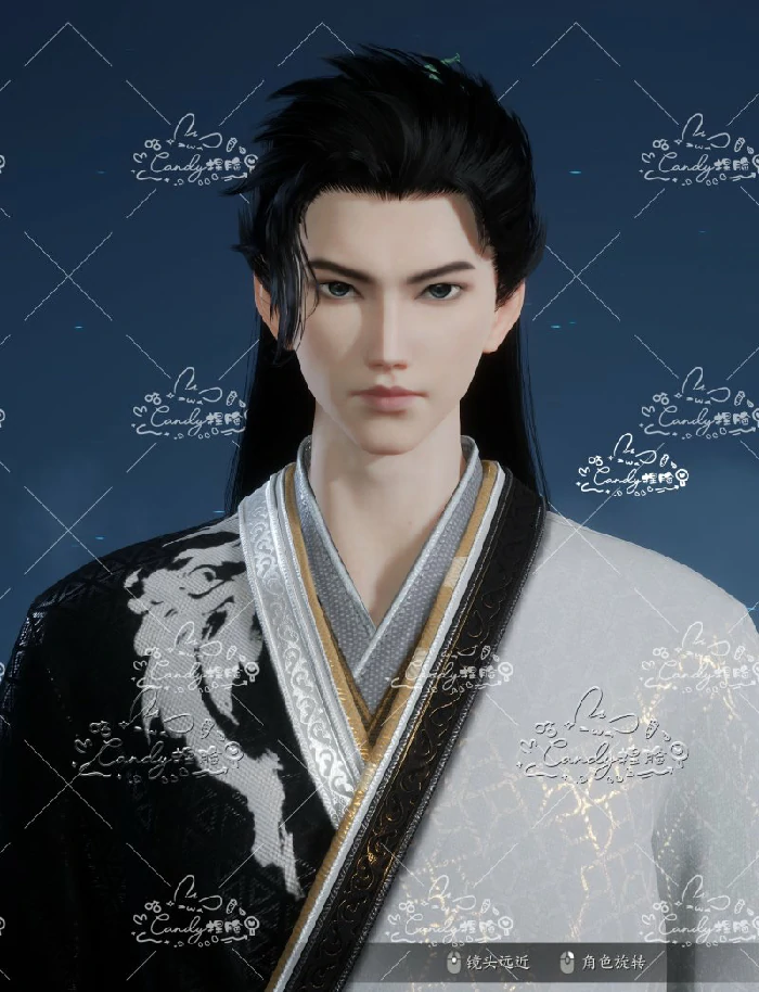 鬼王成男荒天帝仿妆捏脸数据,诛仙世界