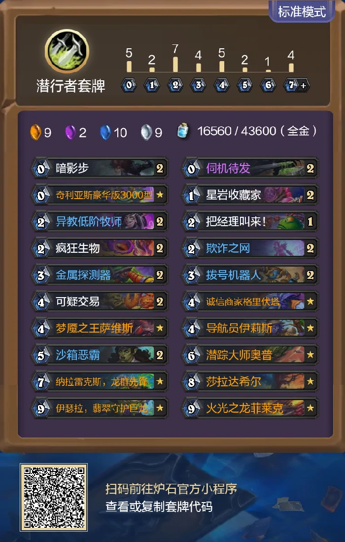 炉石传说重生之日节奏贼卡组代码分享,炉石传说