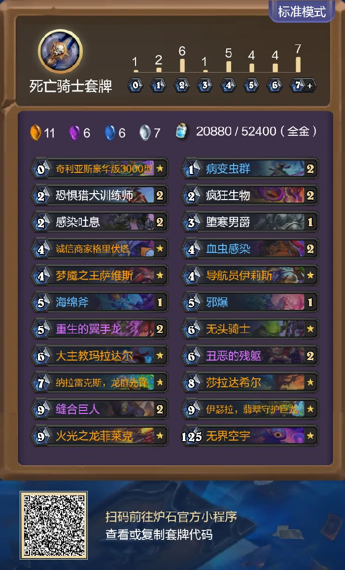 炉石传说重生之日节奏DK卡组代码分享,炉石传说