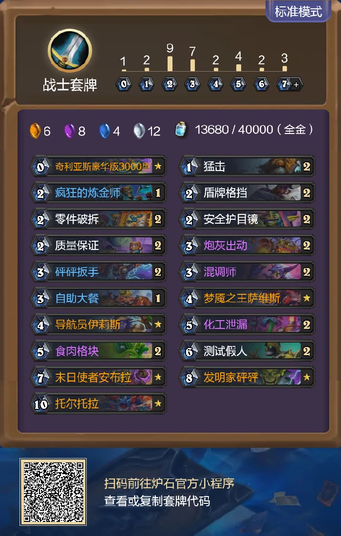 炉石传说重生之日假人战卡组代码分享,炉石传说