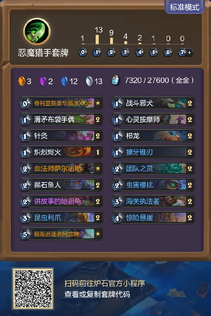炉石传说重生之日快攻瞎卡组代码分享,炉石传说
