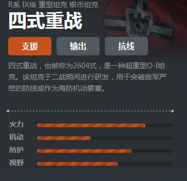 四式重战,坦克世界