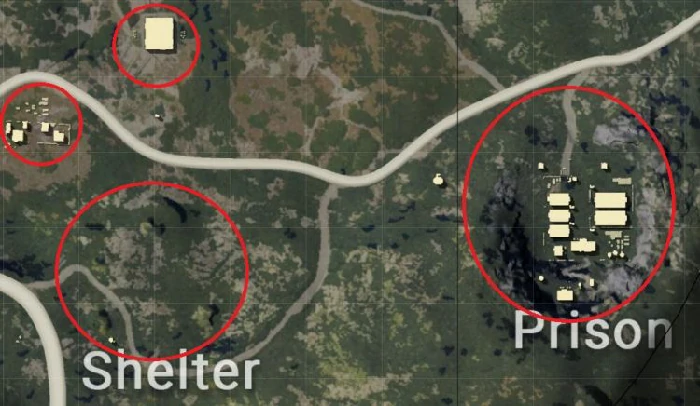 防空洞和监狱地域分析,绝地求生