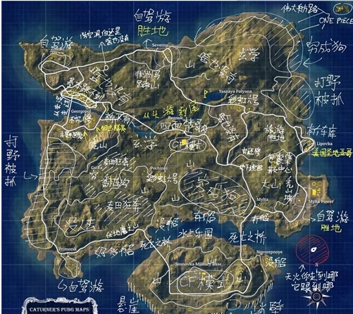 绝地求生老地图资源点,绝地求生