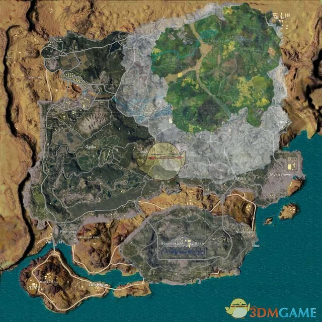 绝地求生四张地图,绝地求生
