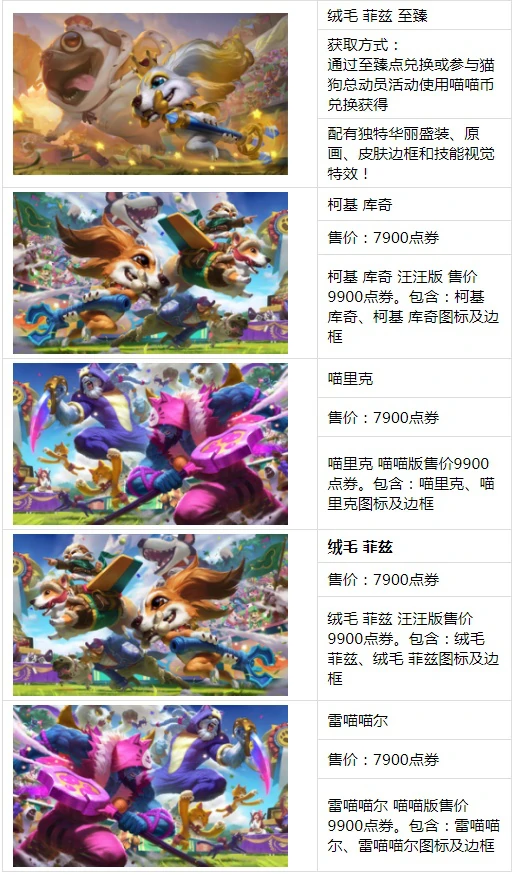 LOL猫狗大战皮肤原画,LOL