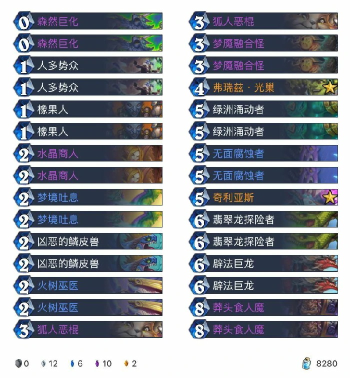 巨化德,炉石传说