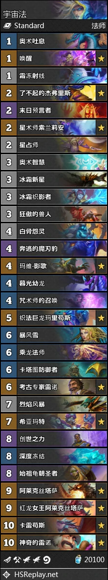 宇宙法,炉石传说