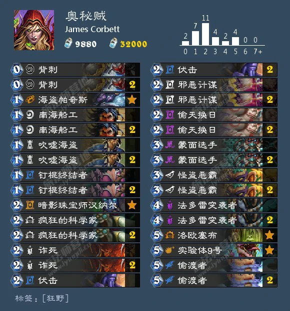 奥秘贼卡组,炉石传说