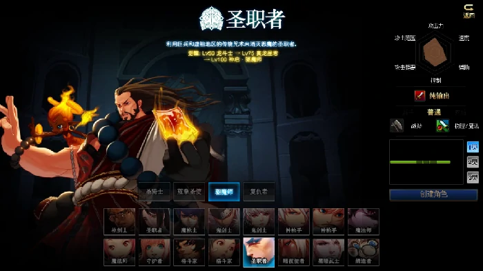 男圣职者三觉立绘展示