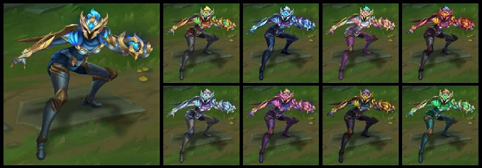光明骑士奎因肤效果预览,LOL