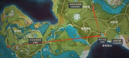原神全材料讨伐采集路线,原神