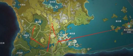 原神全材料讨伐采集路线,原神