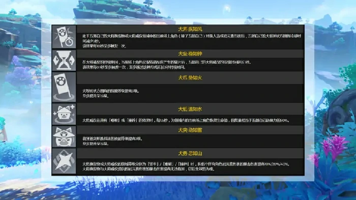 五郎技能特效及命之座有什么效果,原神
