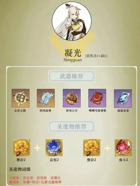 凝光武器怎么选择,原神