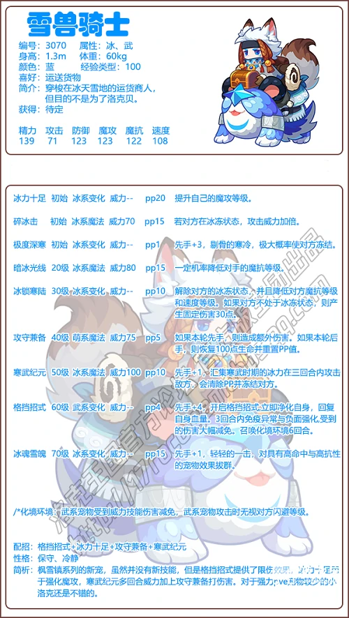 雪兽骑士技能搭配推荐