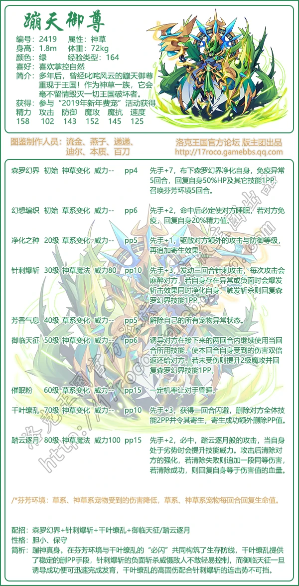 蹦天御尊性格推荐