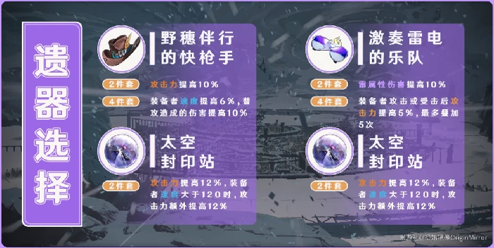 停云遗器选择,星穹铁道