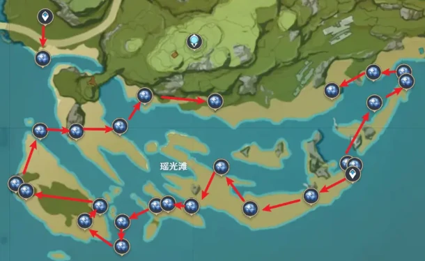 原神星螺快速采集路线,原神