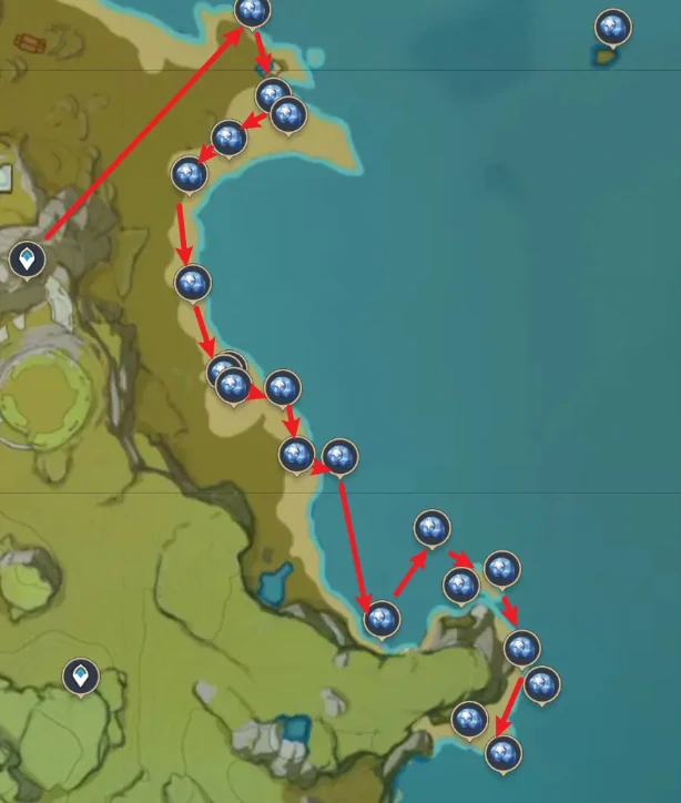 原神星螺快速采集路线,原神