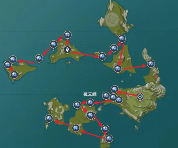原神星螺快速采集路线,原神