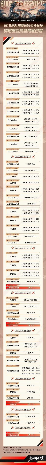 LOL亚运会赛程表,LOL