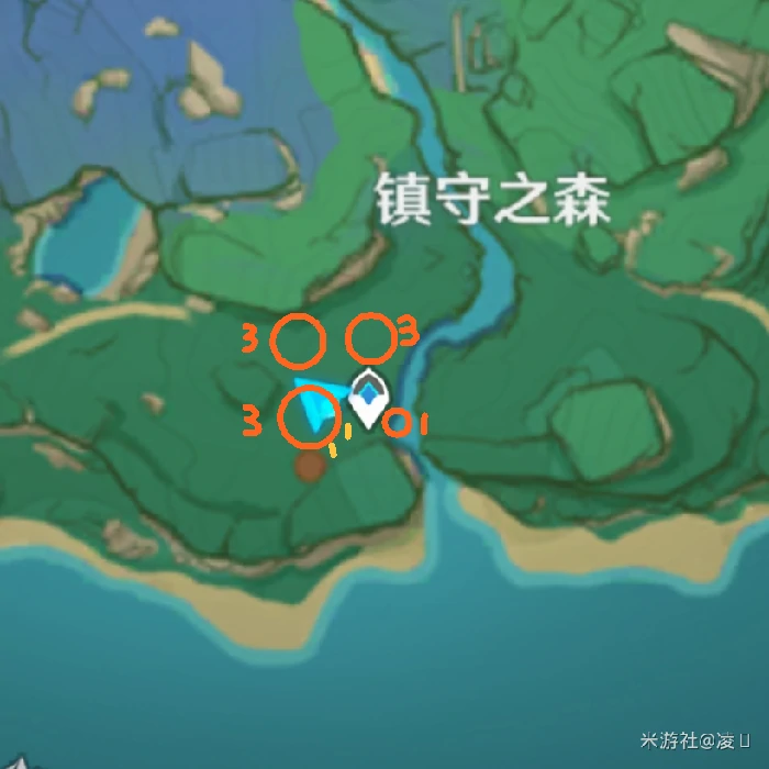 原神孔雀木采集点,原神