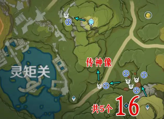 丘丘人分布图,原神