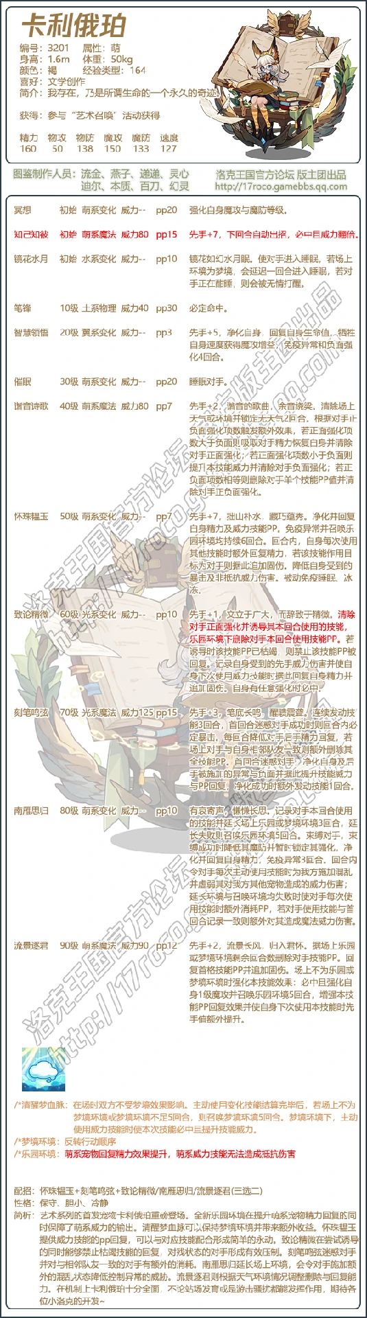 卡利俄珀技能表