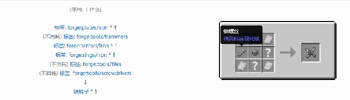 格雷科技现代版转子合成表大全,我的世界
